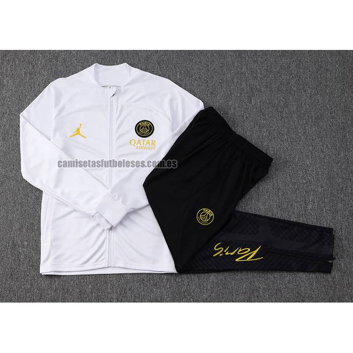 Chandal de Chaqueta del Paris Saint-Germain Jordan Nino 2023 2024 Blanco